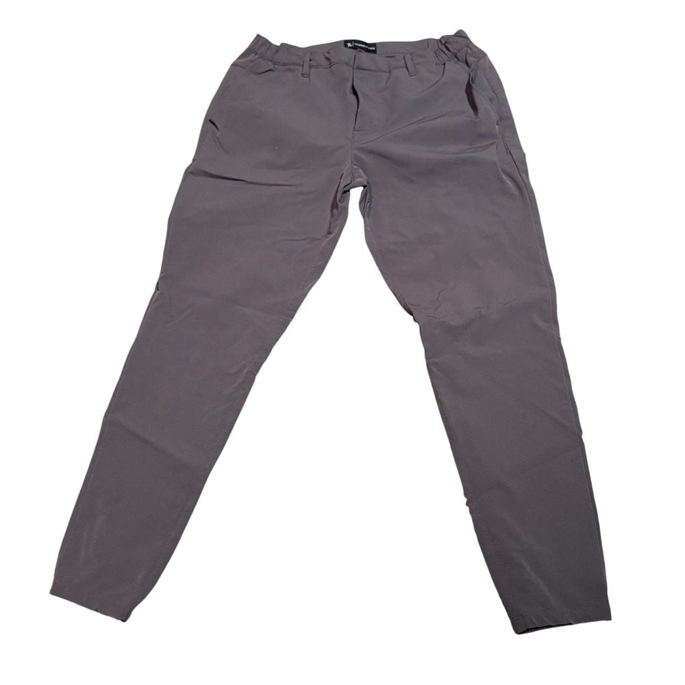 Tailored Athlete Everyday Tech Trousers Mens Large Dark Gray Athletic Tapered